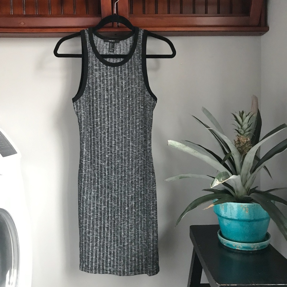 Forever 21 Grey Black Dress Small